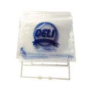 Zip-Slide Closure Deli Bags by Jaccard – 10" x 8" x 1.25 mm, 1000 liters, Polyethylene (PE), 1 color - clear with printing, Model 200202