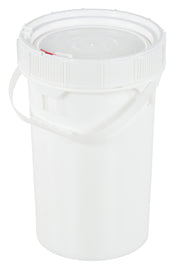 6.5G ScrewTop Pail & Lid White by Vestil – One Size, Blend, Multicolor, Model PAIL-SCR-65-W