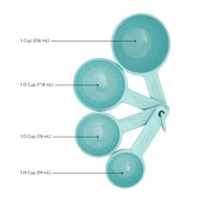 KitchenAid Aqua Sky / Set Of 4 / Measuring Cups Cups