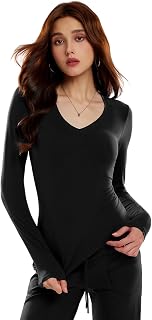 Women’s Long Sleeve Workout Tops Compression Shirts Basic Tee