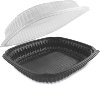 Culinary Lites Microwavable Container by Anchor Packaging – 39.0 ounces, Polypropylene, Black, Pack of 10, Model CL9911