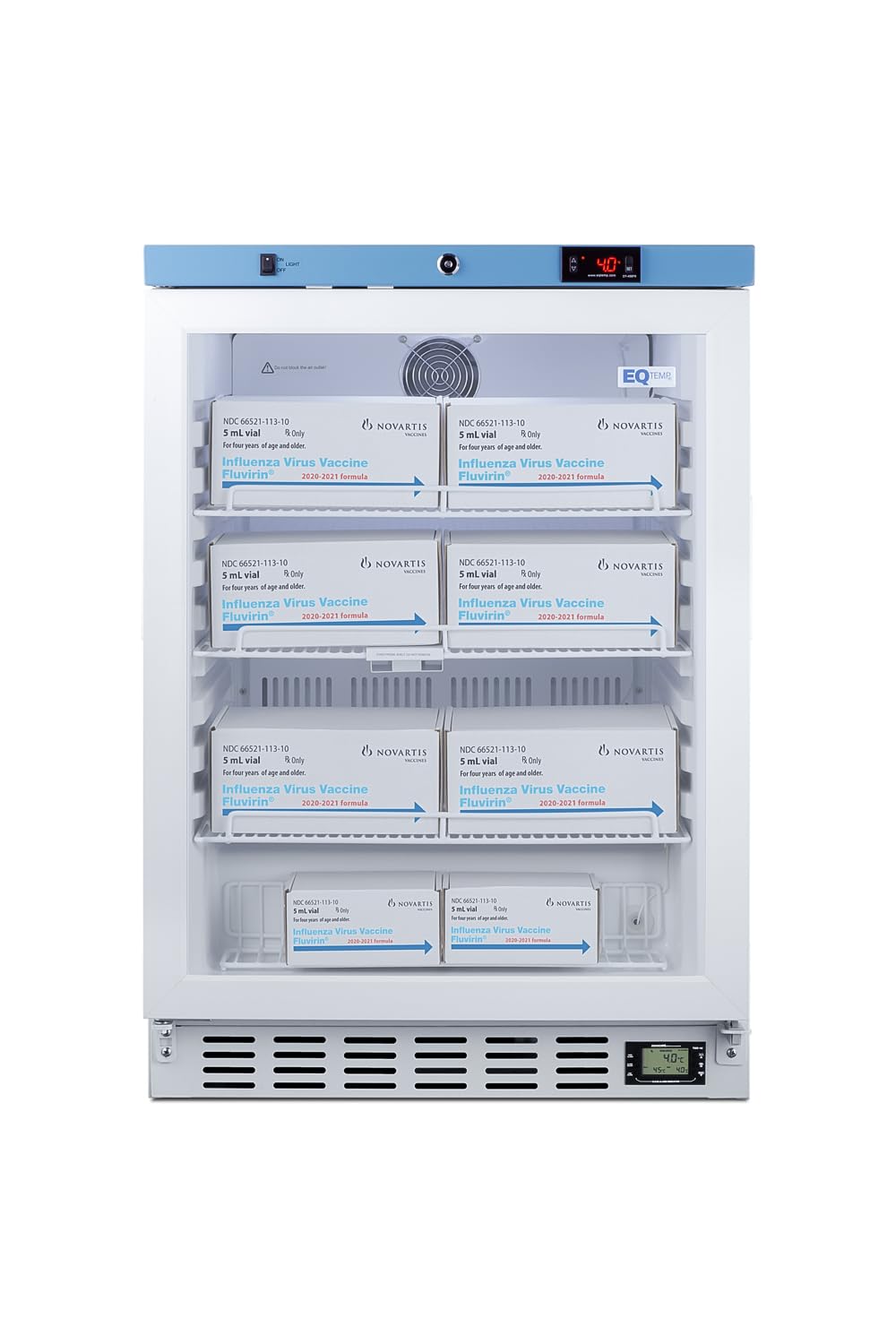 EQTemp Glass Door / Left Hand Door / 3.88 cu.ft. Lab Refrigerators