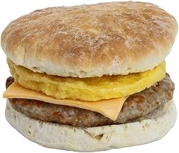Country Sausage Biscuit with Egg and Cheese by Day N Night Bites – 6.25 Ounce (Pack of 12), Pack of 12