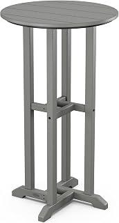 Polywood Bar Table, Slate Grey