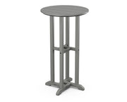 ® Bar Table by Polywood – 24 inches x 24 inches x 42 inches, High Density Polyethylene, Slate Grey, Model RBT124GY