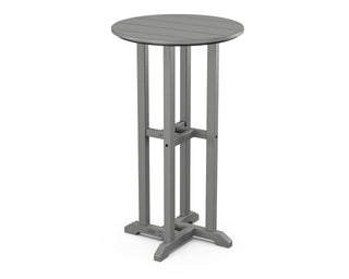 ® Bar Table by Polywood – 24 inches x 24 inches x 42 inches, High Density Polyethylene, Slate Grey, Model RBT124GY