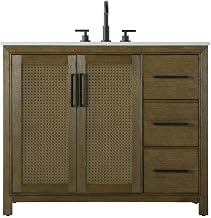 Elegant Kitchen and Bath 42" Single Bathroom Vanity in Hazel Oak