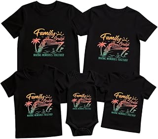 Family Cruise Matching Shirts, Holiday Vacation Plus Size Tops