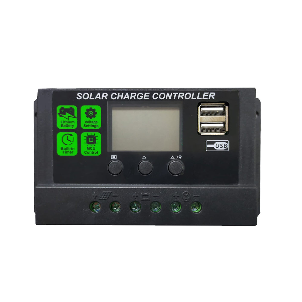 215 Watt 12 Volt Solar Panel with Charge Controller by Nature Power – Monocrystalline Silicon, Black, Model 50216