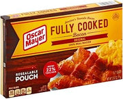 Oscar Mayer Original Fully Cooked Bacon, 2.52 Ounce -- 12 per case.