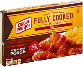 Oscar Mayer Original Fully Cooked Bacon, 2.52 Ounce -- 12 per case.