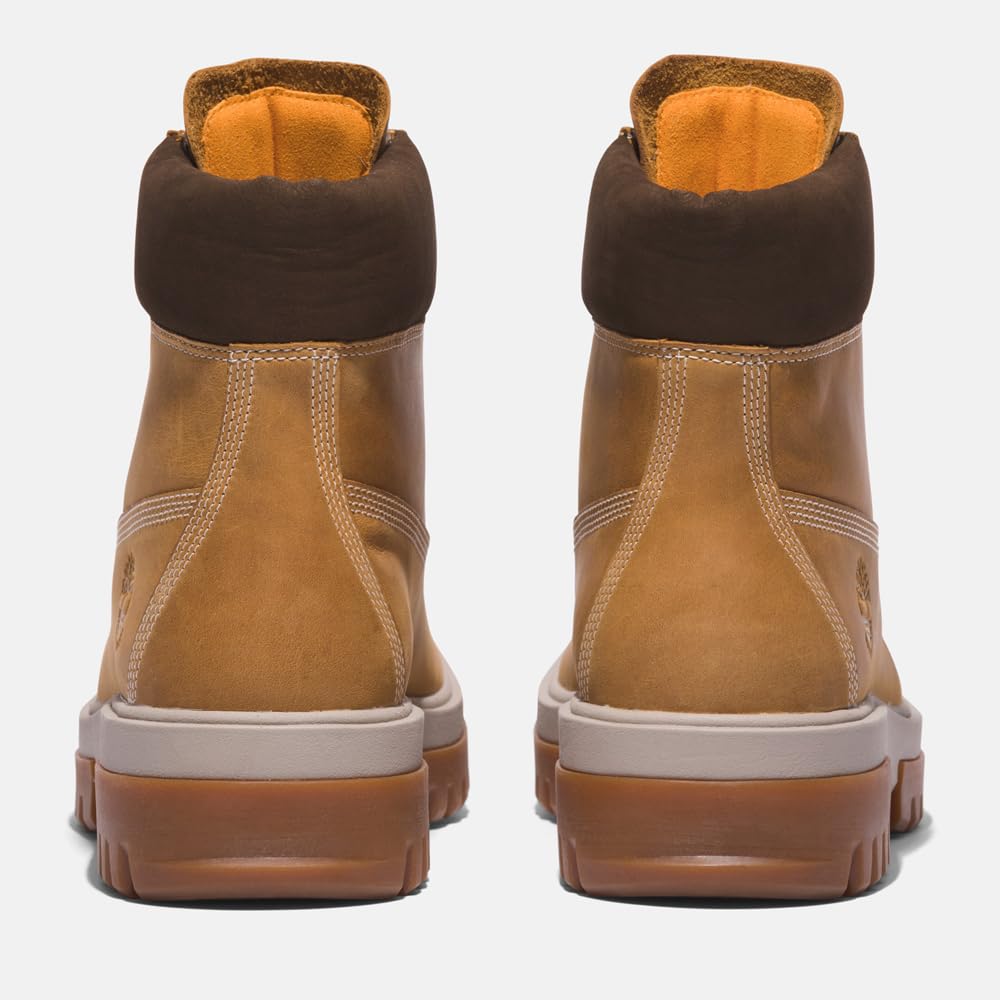 Men's Arbor Road 6 Inch Waterproof Boot by Timberland – 7, Leather, Wheat Full Grain