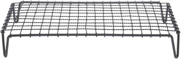 HUBERT Display Riser with Grates Rectangular Black Powder Coated Iron- 20" L x 12" W x 3" H