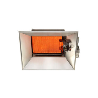 SunStar Natural Gas Heater Infrared Ceramic by GUM – 16.75"L x 20"W x 9.75"H, Aluminized Steel / Aluminum Reflectors, Multicolor, Model SGM3-N1
