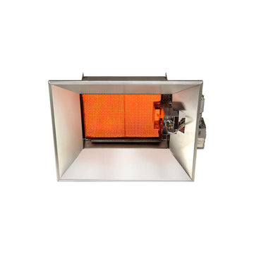 SunStar Natural Gas Heater Infrared Ceramic by GUM – 16.75"L x 20"W x 9.75"H, Aluminized Steel / Aluminum Reflectors, Multicolor, Model SGM3-N1