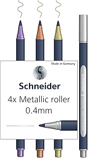 Schneider Metallic rollerball Paint-It 050 Pen Set - 0.4mm assorted, Box 4 pieces