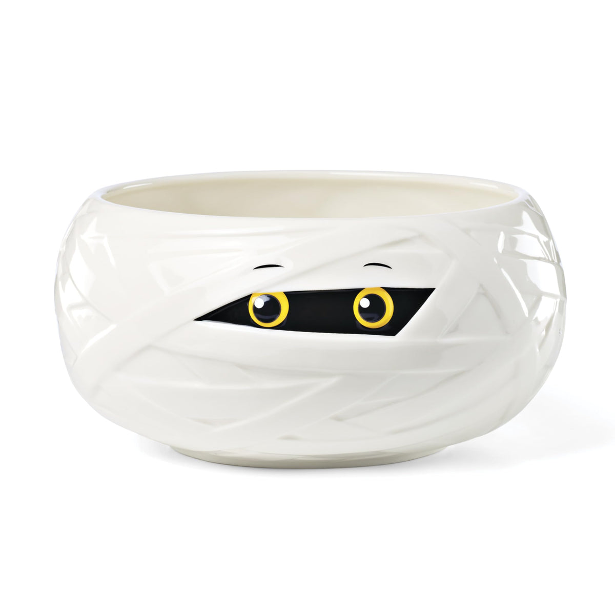 Halloween Mummy Candy Bowl by Lenox – 1 Count, 83 fluid_ounces, Porcelain, White, Model 899852