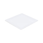 Classic white melamine dinnerware collection 7 1/4" square plate by Thunder Group – Large, Melamine, White, Model 29007WT