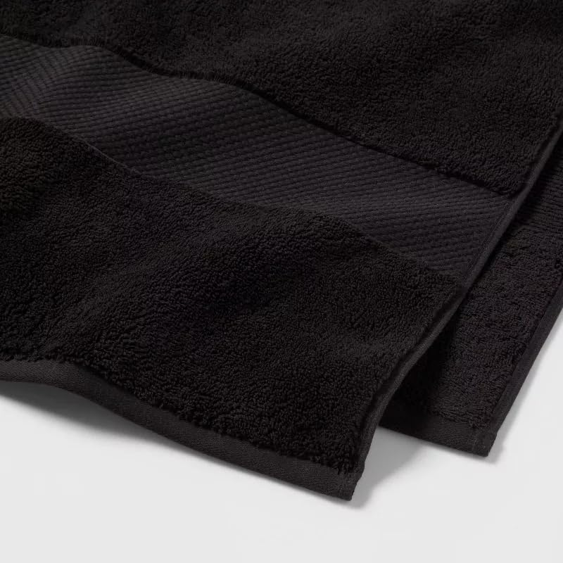 Threshold Performance Plus Heavyweight Cotton Terry Washcloths by Generic – Washcloths, Cotton, Black, Model 191908978871