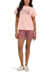 Women's Graphic Tee by Lee – Cotton, Rose Tan, Model 112361211