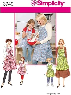 Simplicity Child and Adult Matching Apron Sewing Patterns, Sizes S-L
