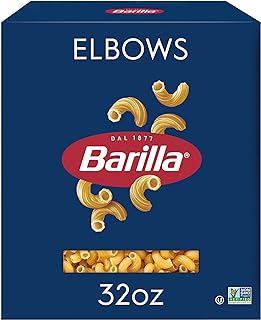 Barilla Elbows Pasta, 32 oz. Box - Non-GMO, Made with Durum Wheat Semolina - Kosher Certified