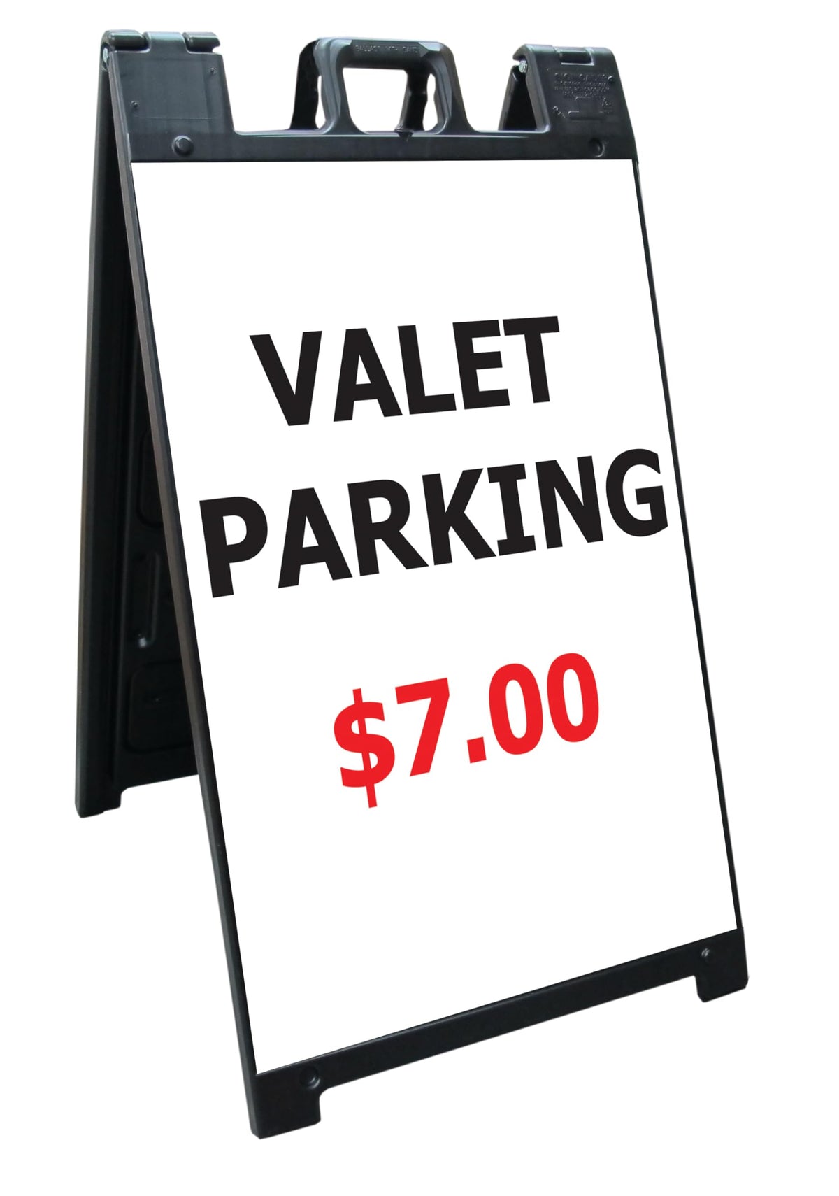 Signicade Curb Sign/A-Frame 24x36" Color:Black by Plasticade – 24x36 inches, Plastic, Black, Model sd-130NS-BK