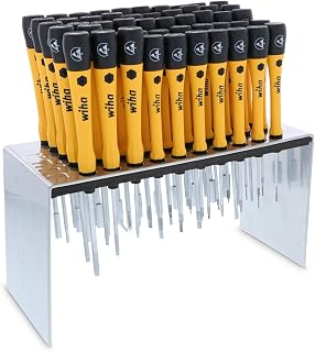 Wiha 92093 50 Piece ESD Safe PicoFinish Precision Screwdriver Bench Top Set