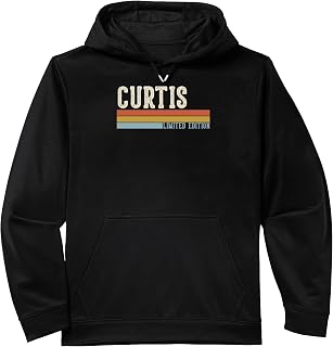 CURTIS Retro Vintage Men Kids Boys First Name Performance Hoodie