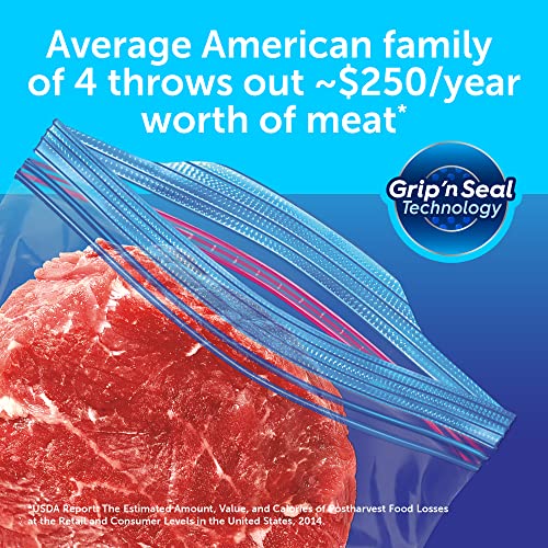 Ziploc 19 Count / Blue / 1.0 quarts Food Storage Bags