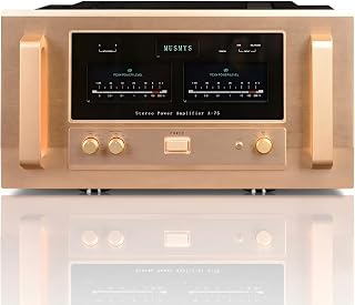 Class A Stereo Power Amplifier, 60W+60W Hi-Fi Balanced Audio Component Amp | Class A Stereo Power Amplifier Delivering High Power Output & Rich Dynamic Sound for Audiophile Home Speakers