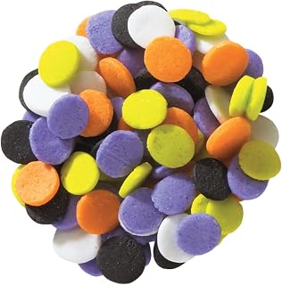 DecoPac Trick Or Treat Confetti Quins Fancy Sprinkles, 19.5oz, Candy Sprinkles in Handheld Container, Edible Sprinkles For Celebration Cakes, Cupcakes, Cookies