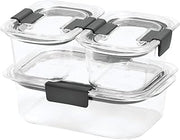 Rubbermaid Brilliance Leak-Proof Food Storage Containers with Airtight Lids