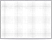 Ghent Grid 4' x 8' Magnetic Whiteboard, Aluminum Frame, 1" Grid Squares (GRPM321G-4)