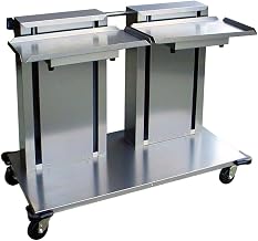 2814 Mobile Tray & Glass/Cup Rack Dispenser, Cantilever Style for 12" x 22" Trays