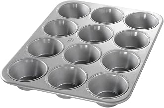 Chicago Metallic 43695 Glazed 12-Cavity Pecan Roll/Large Muffin Pan