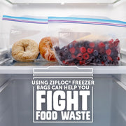 Half Gallon Food Storage Freezer Bags by Ziploc – Half Gallon, 1.89 liters, Pack of 9, Model 386241