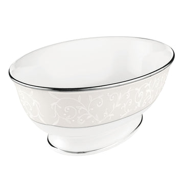 6141238 Opal Innocence Open Vegetable Bowl by Lenox – 2.15 LB, Porcelain, White, Model ZPV-3528