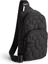 Vera Bradley Women's Disney Featherweight Lorman Sling Backpack – Water Resistant Crossbody Purse for Travel, Work – Moonless Night