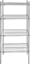 HUBERT Shelving Unit with 4 Shelves Grey - 36" L x 24" W x 74" H