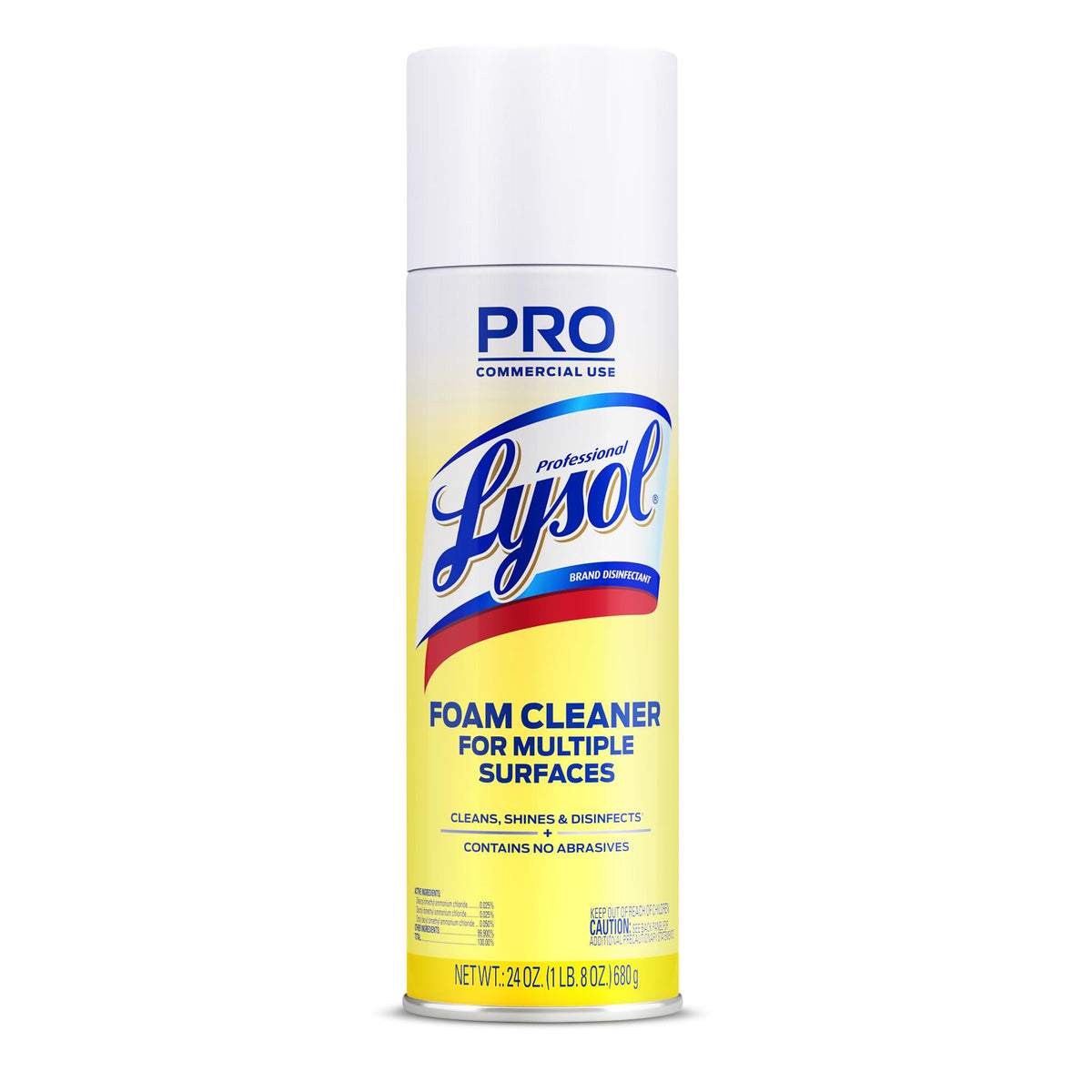 Professional Foam Cleaner for Multiple Surfaces by Lysol – 24 Ounce (Pack of 1), Multicolor, Model GIDDS-880190