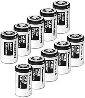 Panasonic CR2-10PK Photo Lithium 3V Batteries for Mini 25, Mini 50, Mini 50S, Mini 55, Pivi MP-100 and SP-1- Silver (Pack of 10)