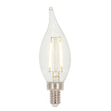 Lighting 3.3 Watt (40 Watt Equivalent) CA11 Dimmable Clear Filament LED Light Bulb by Westinghouse – 1 Pack, Glass, Clear, Model 5264100