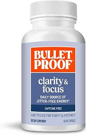 Bulletproof Clarity & Focus Capsules, 60 Count | Caffeine-Free Supplement to Promote Mental Clarity and Alertness