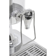 Beverage Dispenser with Ice Cylinder 4 Liter by HUBERT – 4.0 liters, Stainless Steel, Silver, Model S12401G