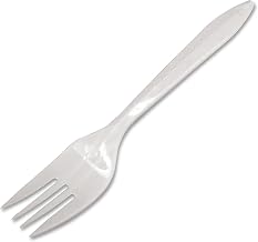 Style Setter Mediumweight Plastic Forks, White, 1000/Carton