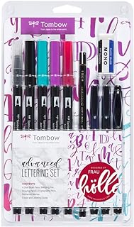 Tombow LS-AVD Advanced Lettering Set, Black