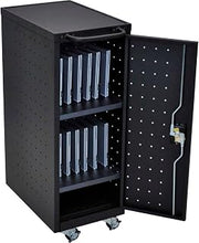 Biss Luxor - 12-Laptop/Chromebook Compact Charging Cart (LLTP12-B-UPS)