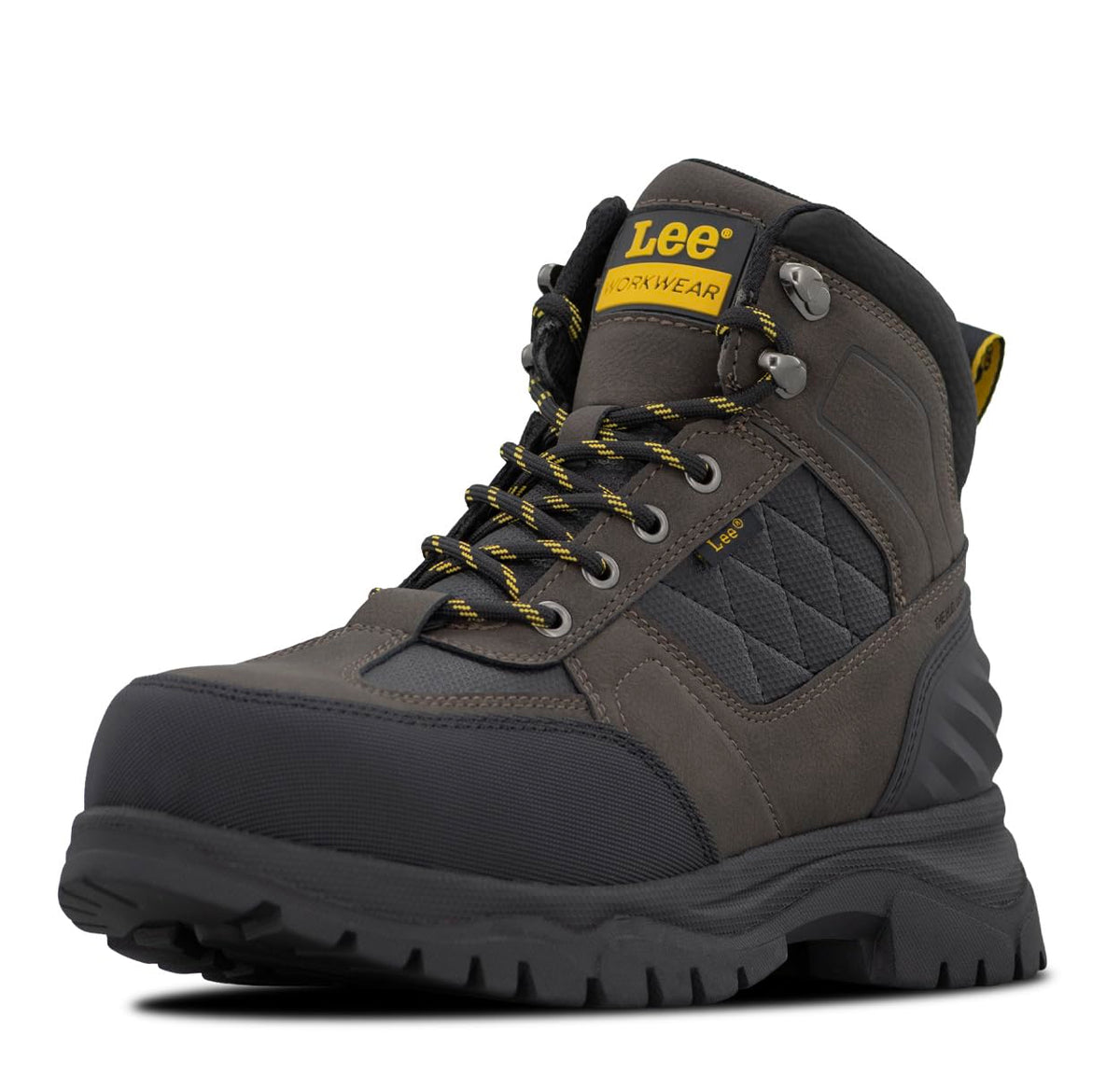 Men's Colton Steel Toe Work Boot by Lee – 6.5 Wide, Chocolate/Black, Model M000267-206