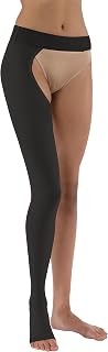 JOBST Relief Graduated Compression Stockings 20-30mmHg - Comfortable Unisex Design - Double Chap, Open Toe, Black, Small